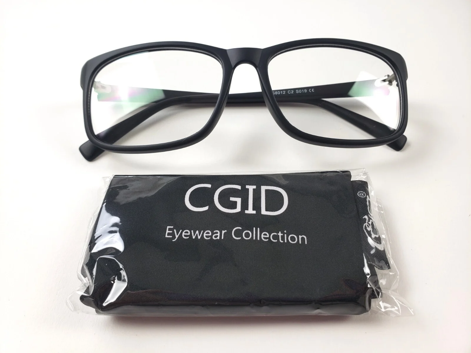 Happy Store CN12 Square Frame Clear Lens Eye Glasses - Matte Black - Medium atOy
