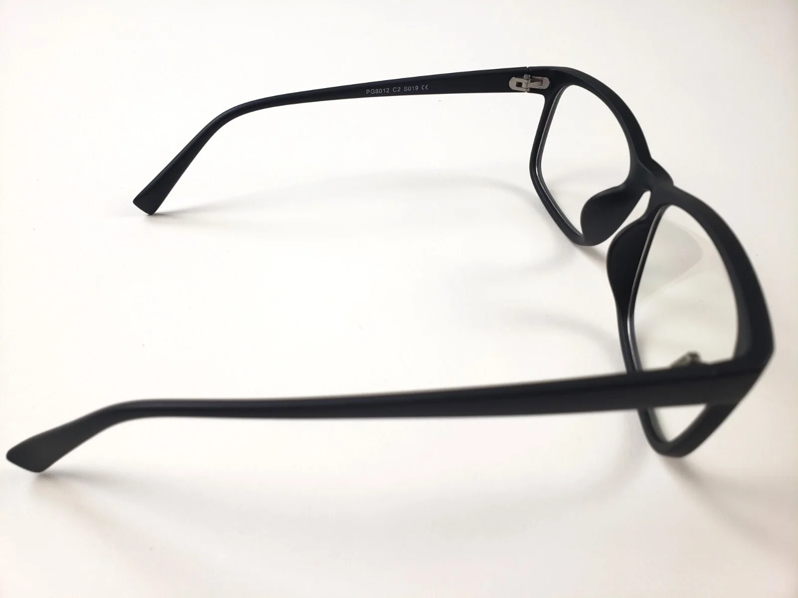 Happy Store CN12 Square Frame Clear Lens Eye Glasses - Matte Black - Medium atOy 4